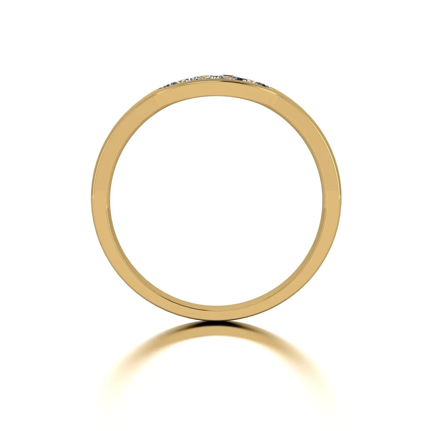0.15ct (5x 1.9mm) Round Moissanite Set Eternity Ring