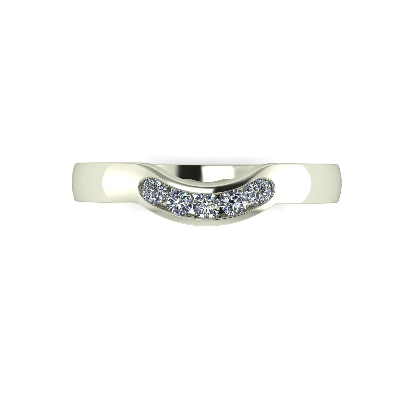 0.15ct (5x 1.9mm) Round Moissanite Set Eternity Ring