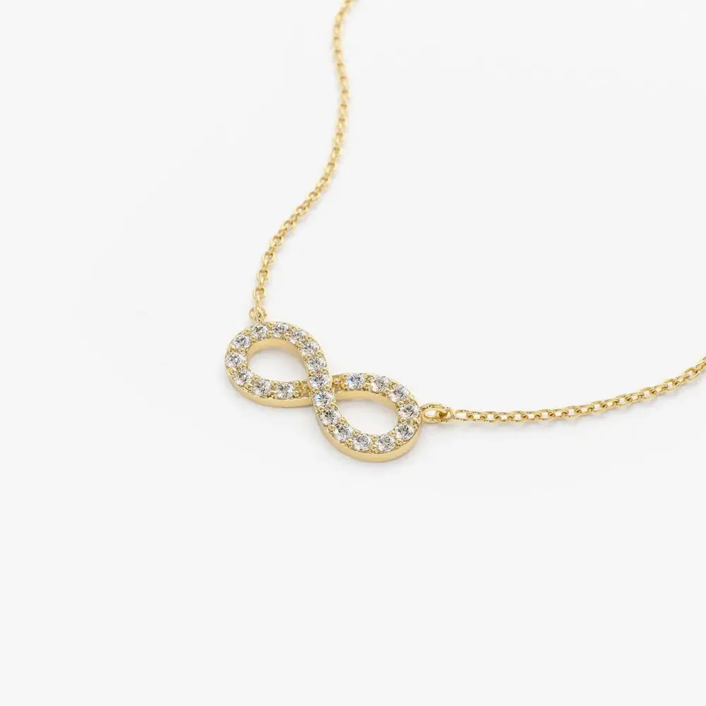 0.15CTW Diamond Infinity Necklace