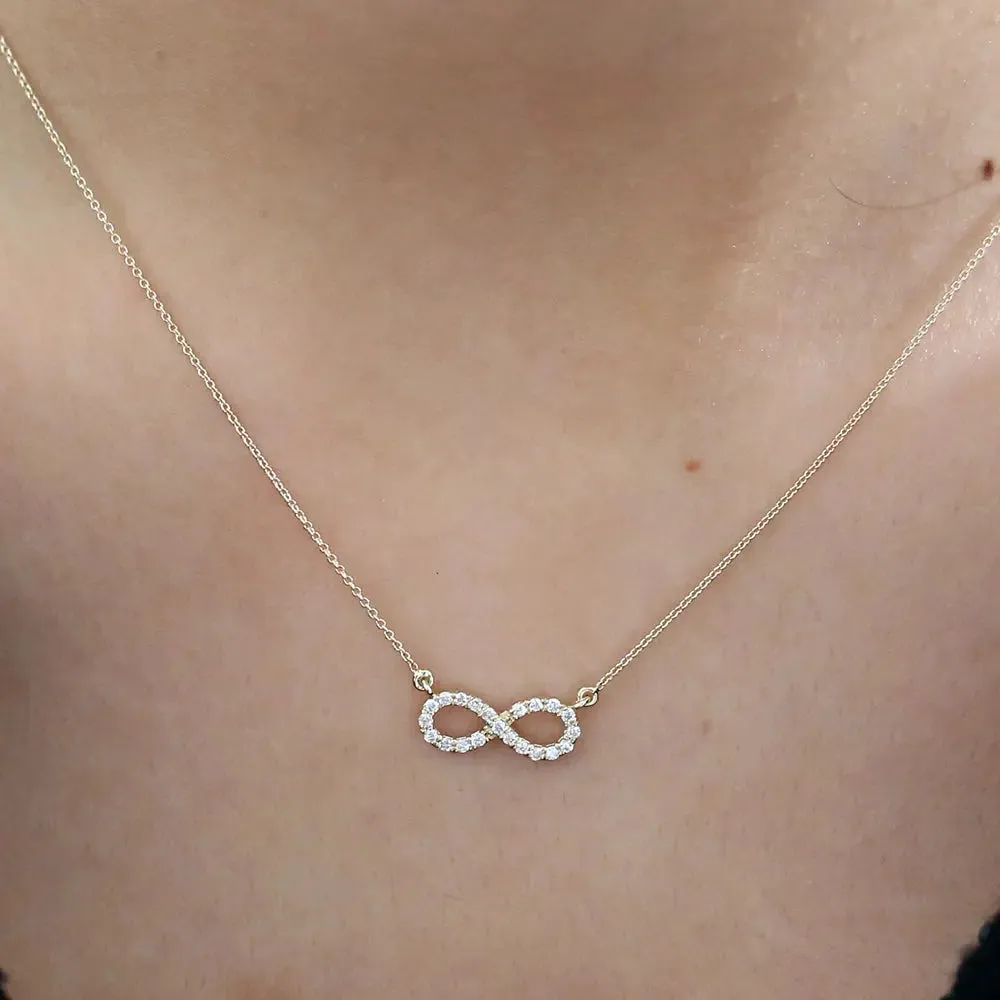 0.15CTW Diamond Infinity Necklace