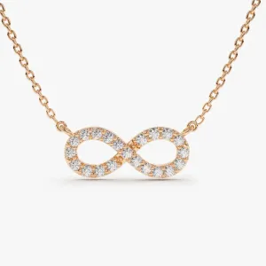 0.15CTW Diamond Infinity Necklace