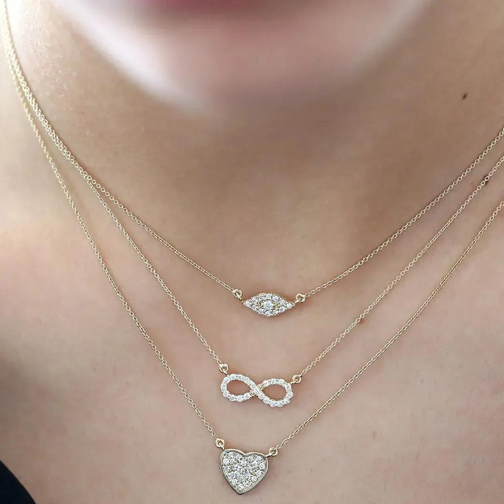 0.15CTW Diamond Infinity Necklace