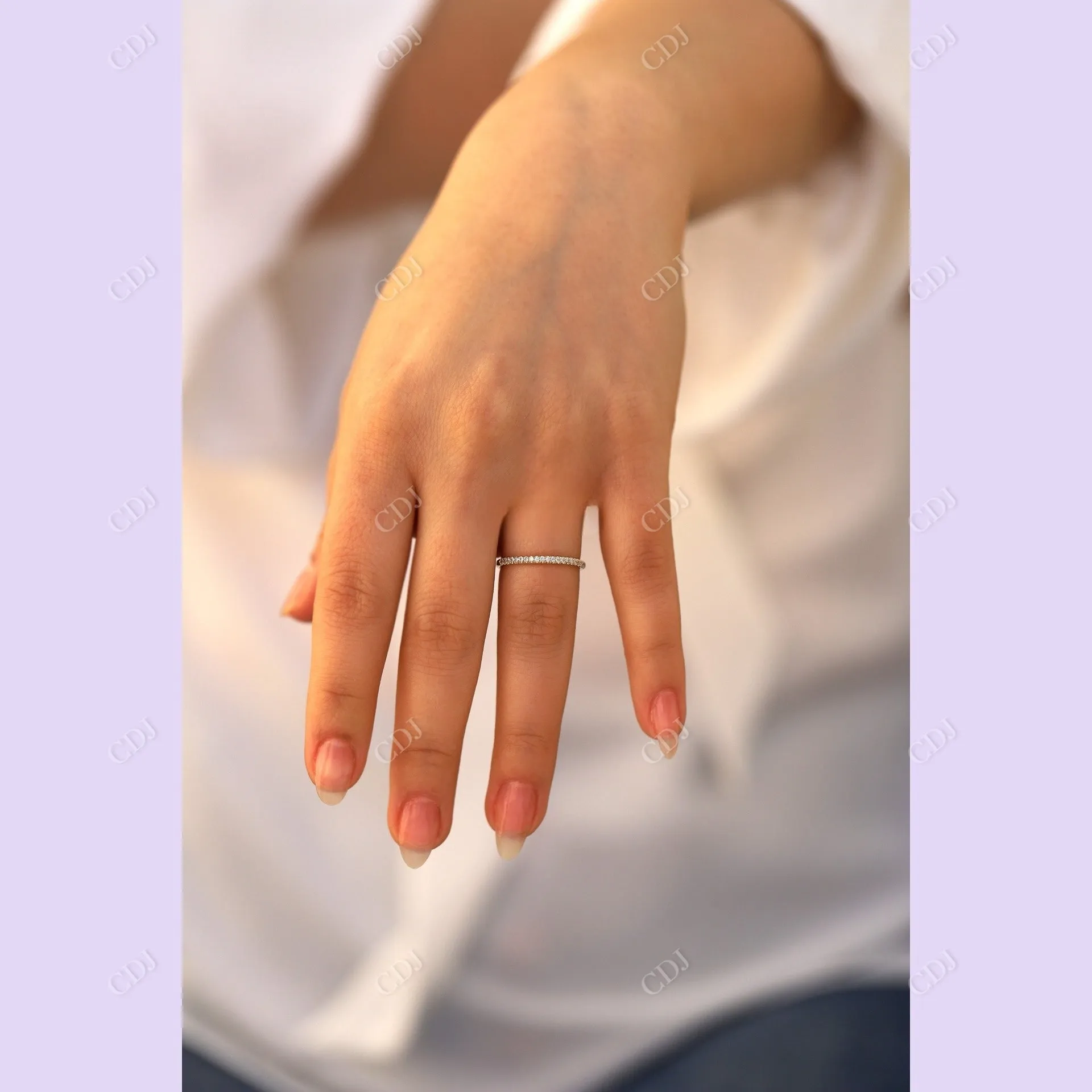 0.20CTW Lab Grown Diamond Wedding Band