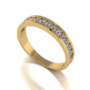 0.50ct (13x 1.8mm) Round Moissanite Set Eternity Ring