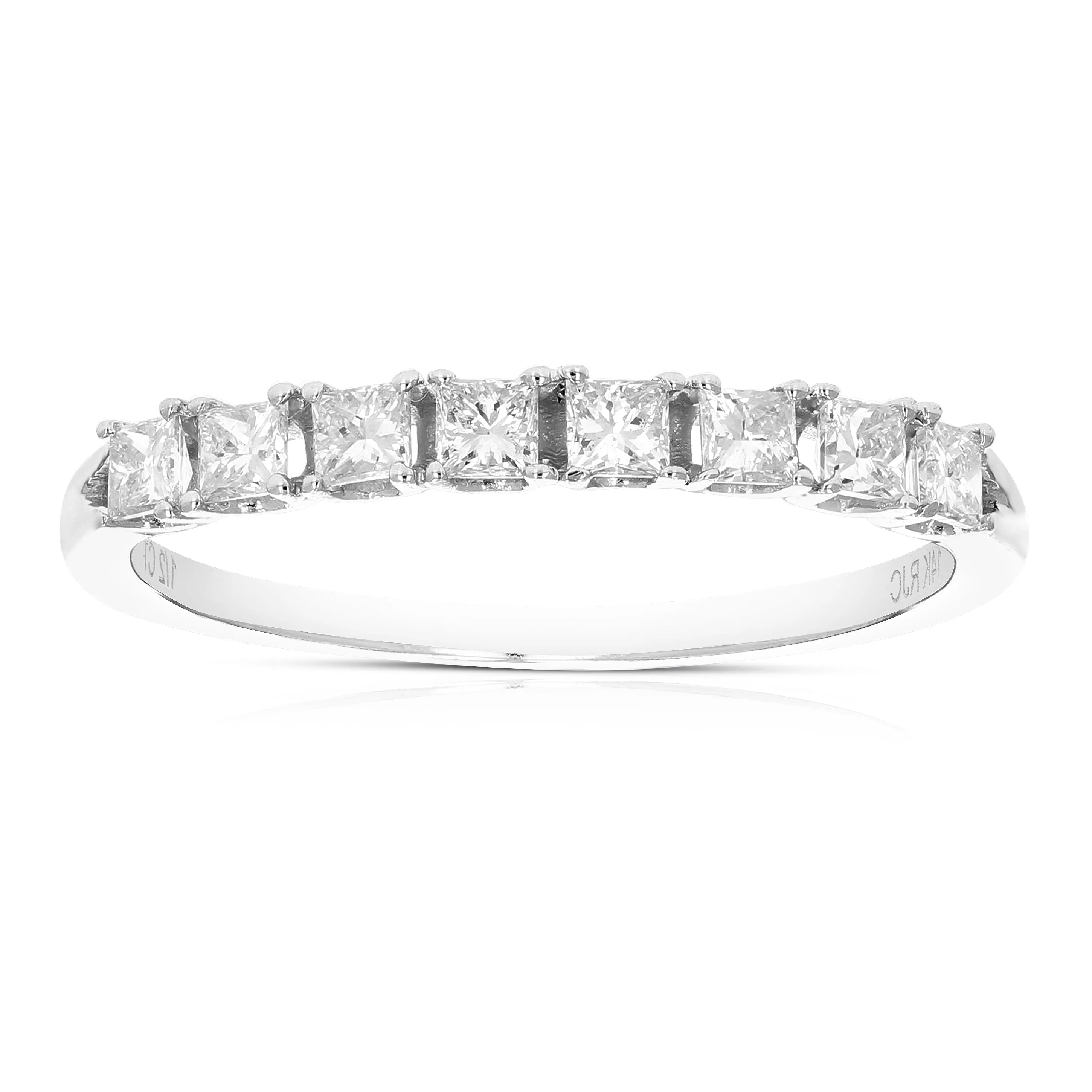1 cttw Princess Diamond Wedding Band in 14K Gold
