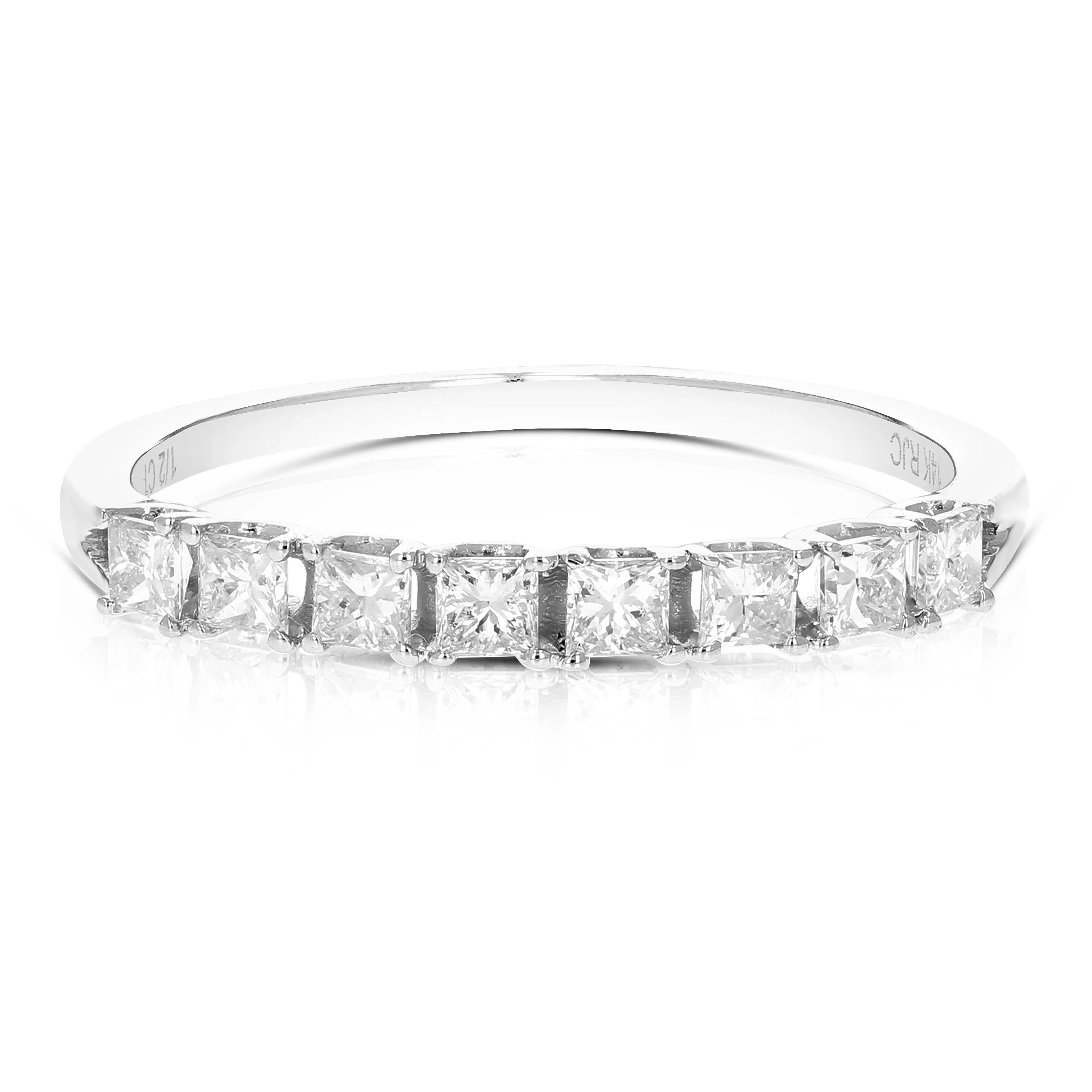 1 cttw Princess Diamond Wedding Band in 14K Gold