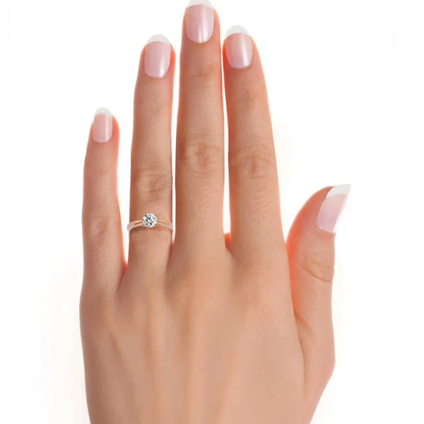 1.10ct Solitaire Low Set Engagement Ring