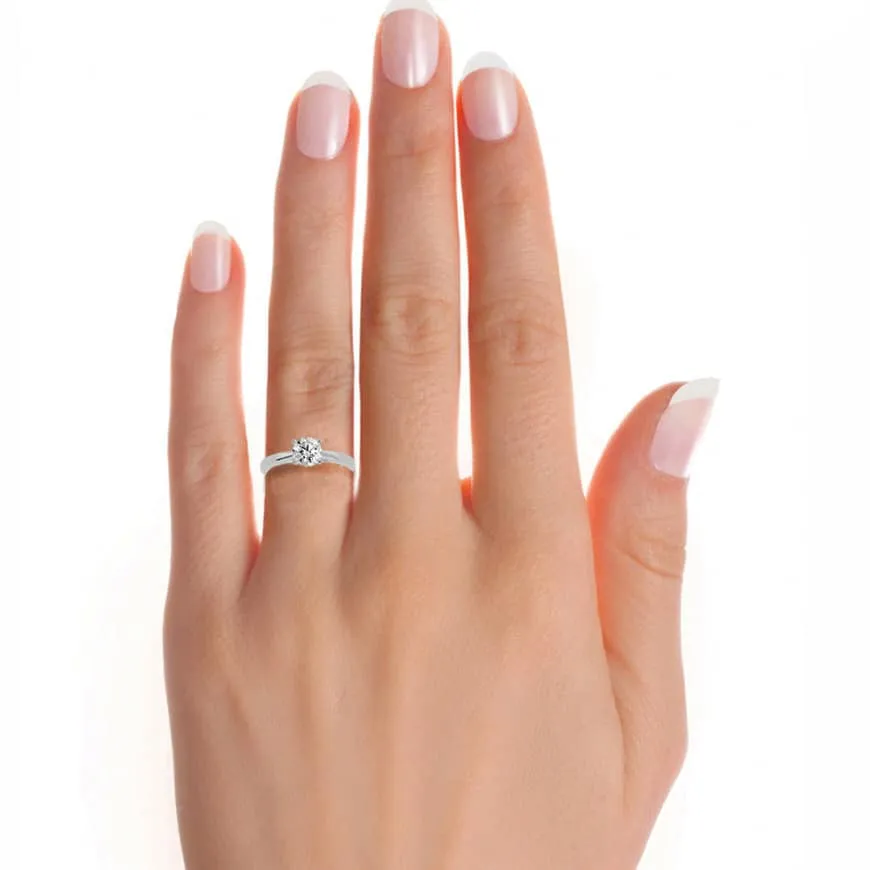 1.10ct Solitaire Low Set Engagement Ring