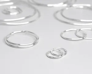 1.2mm Infinity Hoops