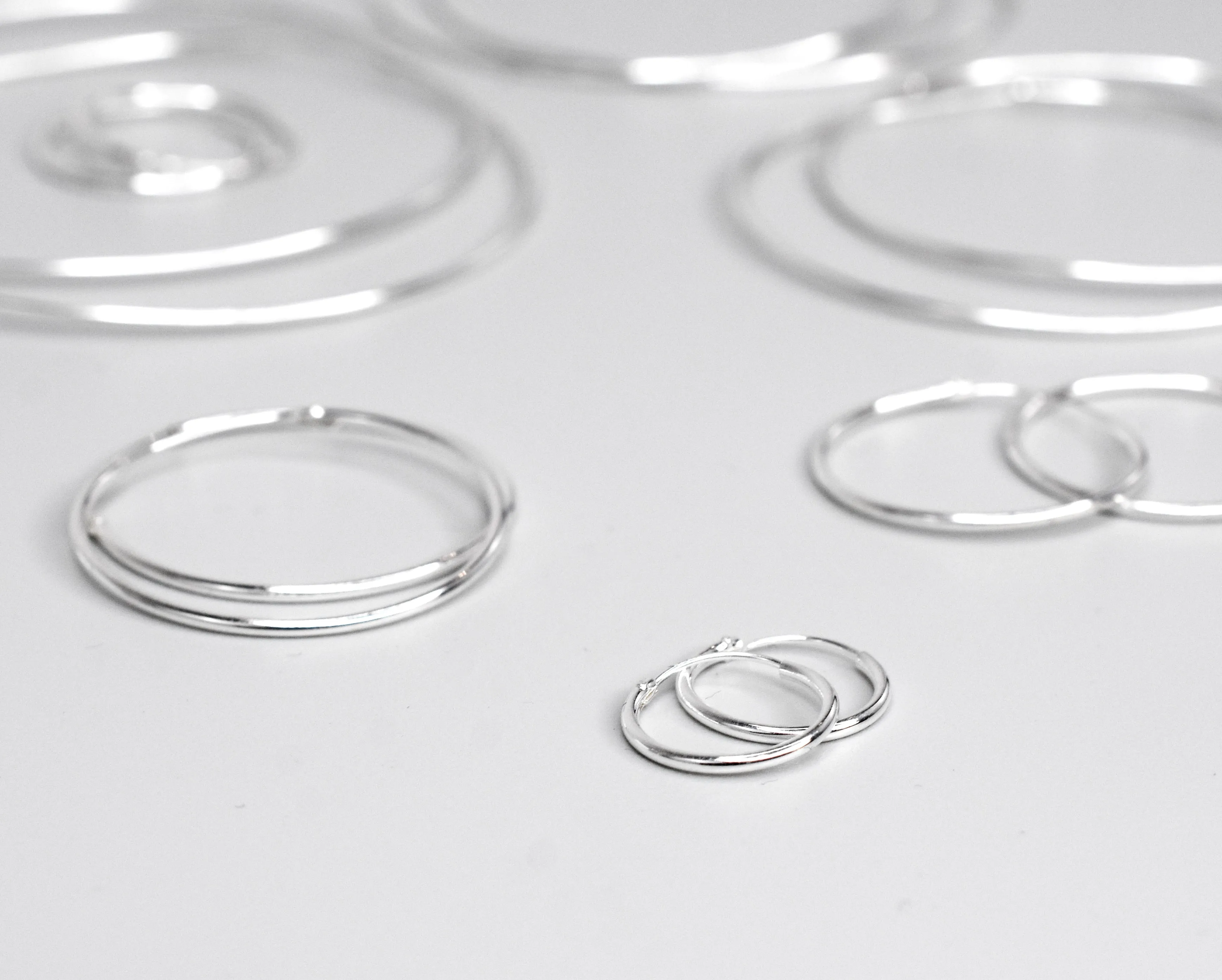 1.2mm Infinity Hoops