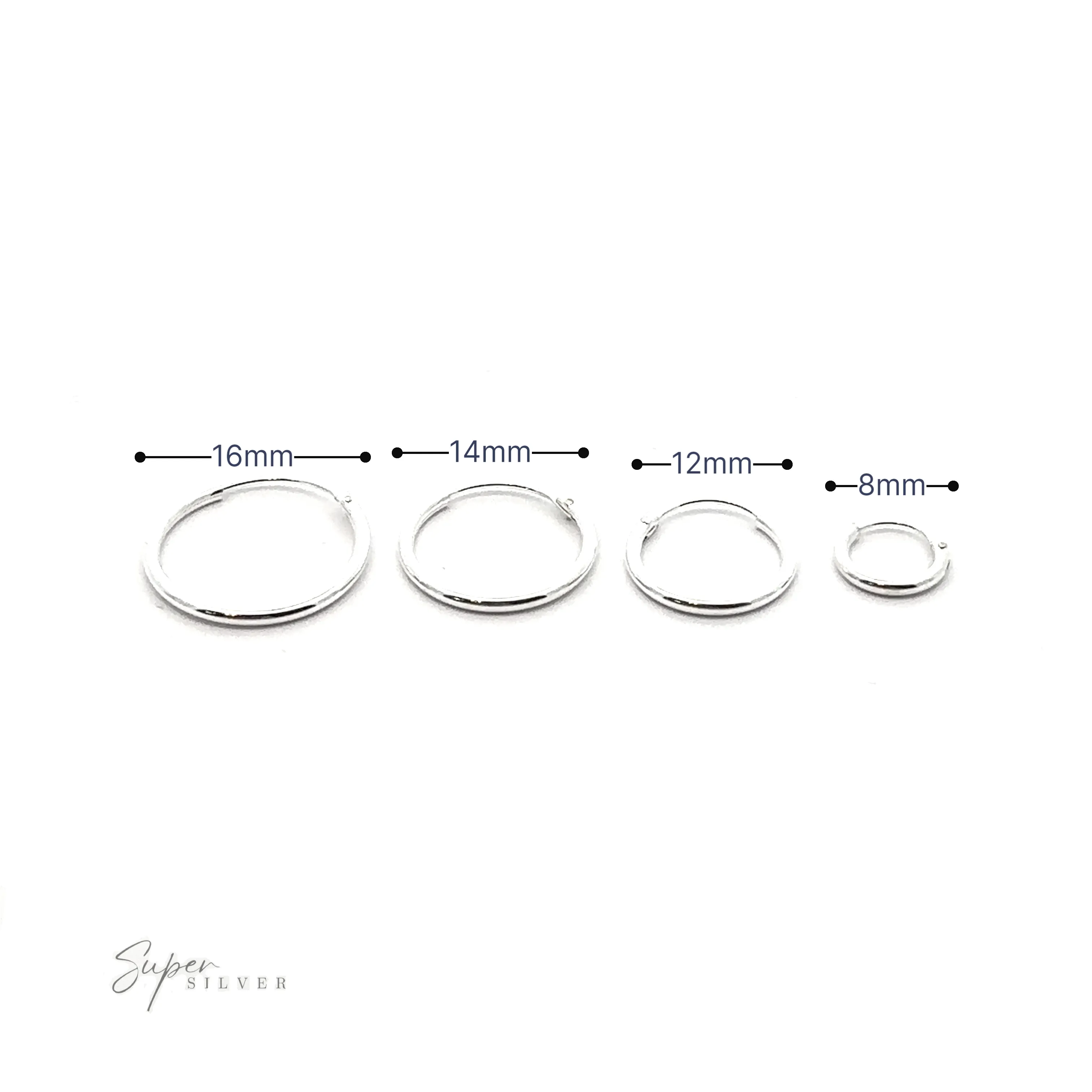 1.2mm Infinity Hoops