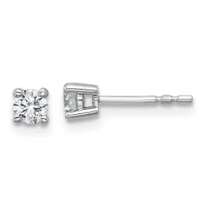 1/3 ct Round Cut Lab Grown Diamond Stud Earrings 14k Gold VS, G-H Color
