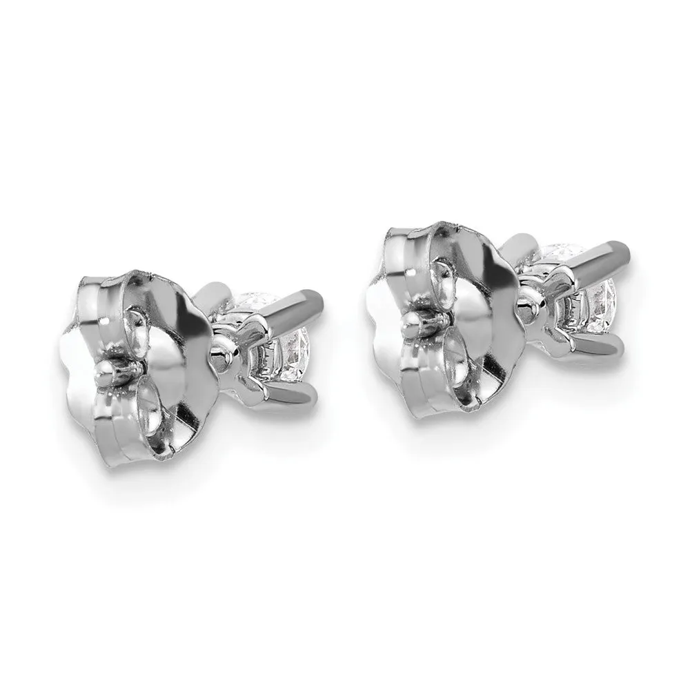 1/3 ct Round Cut Lab Grown Diamond Stud Earrings 14k Gold VS, G-H Color