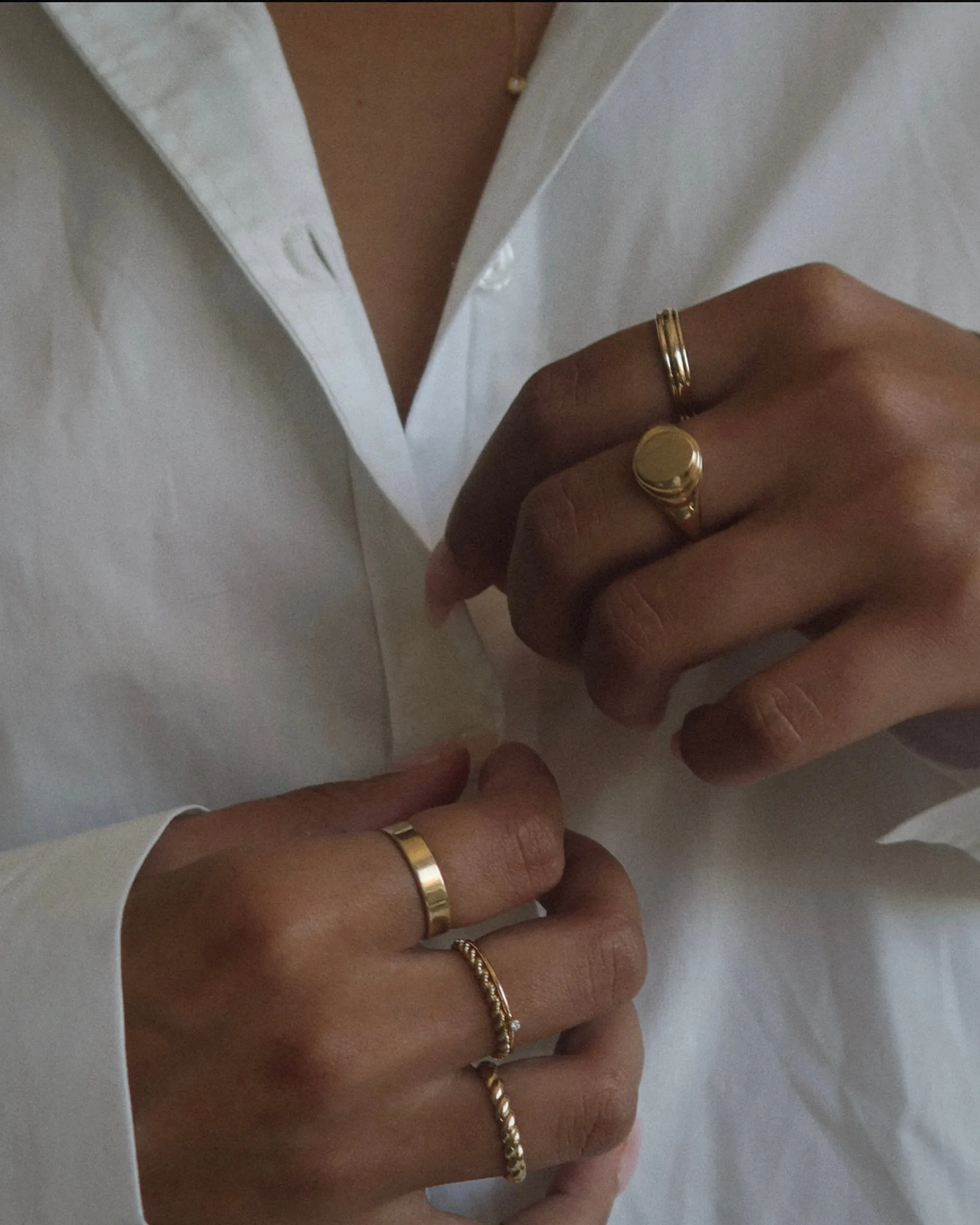 14k Birdie Stacking Ring