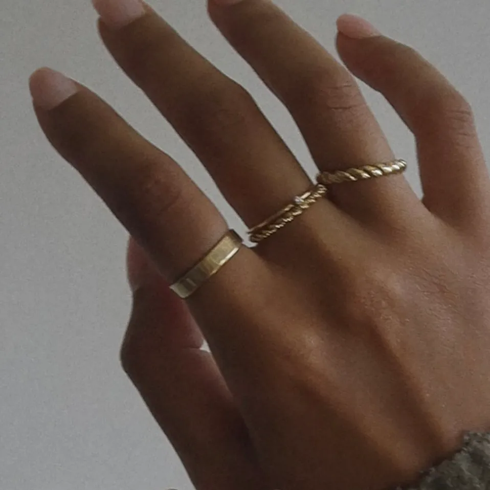 14k Birdie Stacking Ring