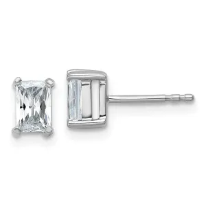 14k Gold 1 ct Radiant Lab Grown Diamond Stud Earrings VS Clarity, D-E Color