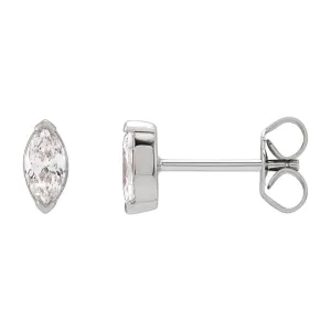 14K Gold 1/3ct Lab-Grown Diamond Stud Earrings Clarity SI, Color G-H