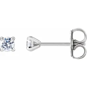 14K Gold 1/5ct Lab-Grown Diamond Cocktail Stud Earrings Clarity SI, Color G-H