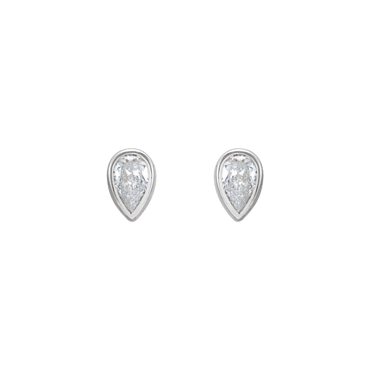 14K Gold 1/5ct Lab-Grown Diamond Stud Earrings Clarity SI, Color G-H