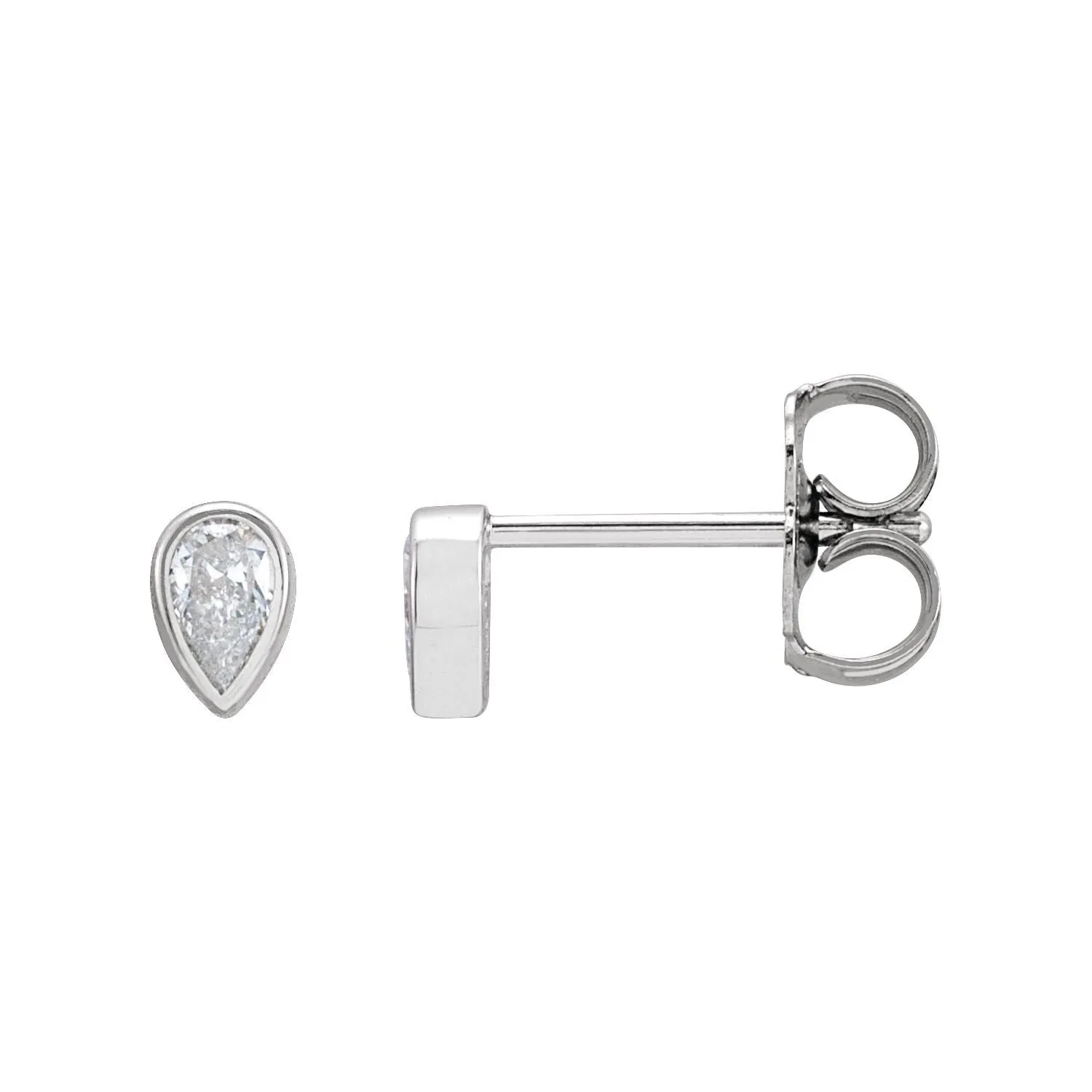 14K Gold 1/5ct Lab-Grown Diamond Stud Earrings Clarity SI, Color G-H