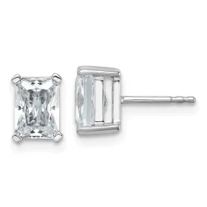 14k Gold 3 ct Radiant Lab Grown Diamond Stud Earrings VS Clarity, G-H Color
