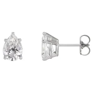 14K Gold 5/8ct Lab-Grown Diamond Earrings Clarity SI, Color G-H