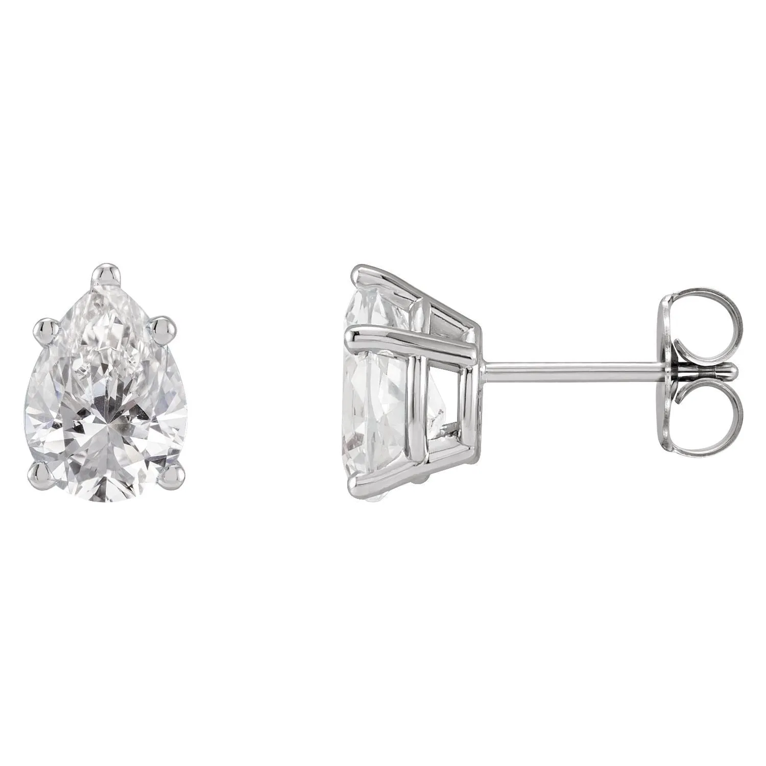 14K Gold 5/8ct Lab-Grown Diamond Earrings Clarity SI, Color G-H
