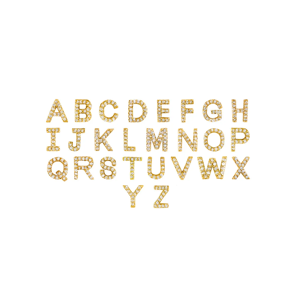 14k Gold & Diamond Initial Bracelet