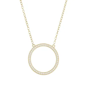 14k Gold Plated Circular Necklace