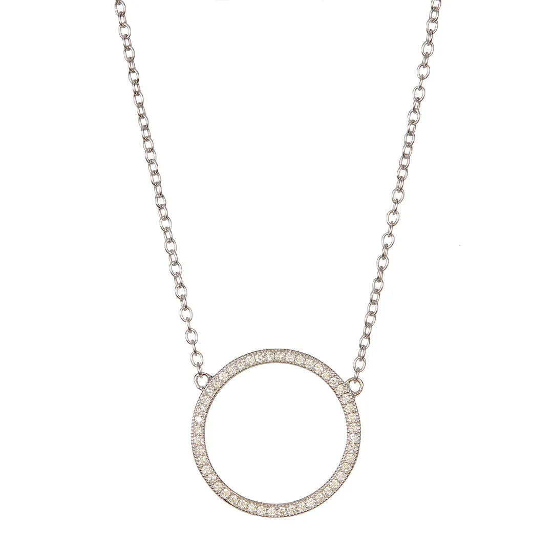 14k Gold Plated Circular Necklace