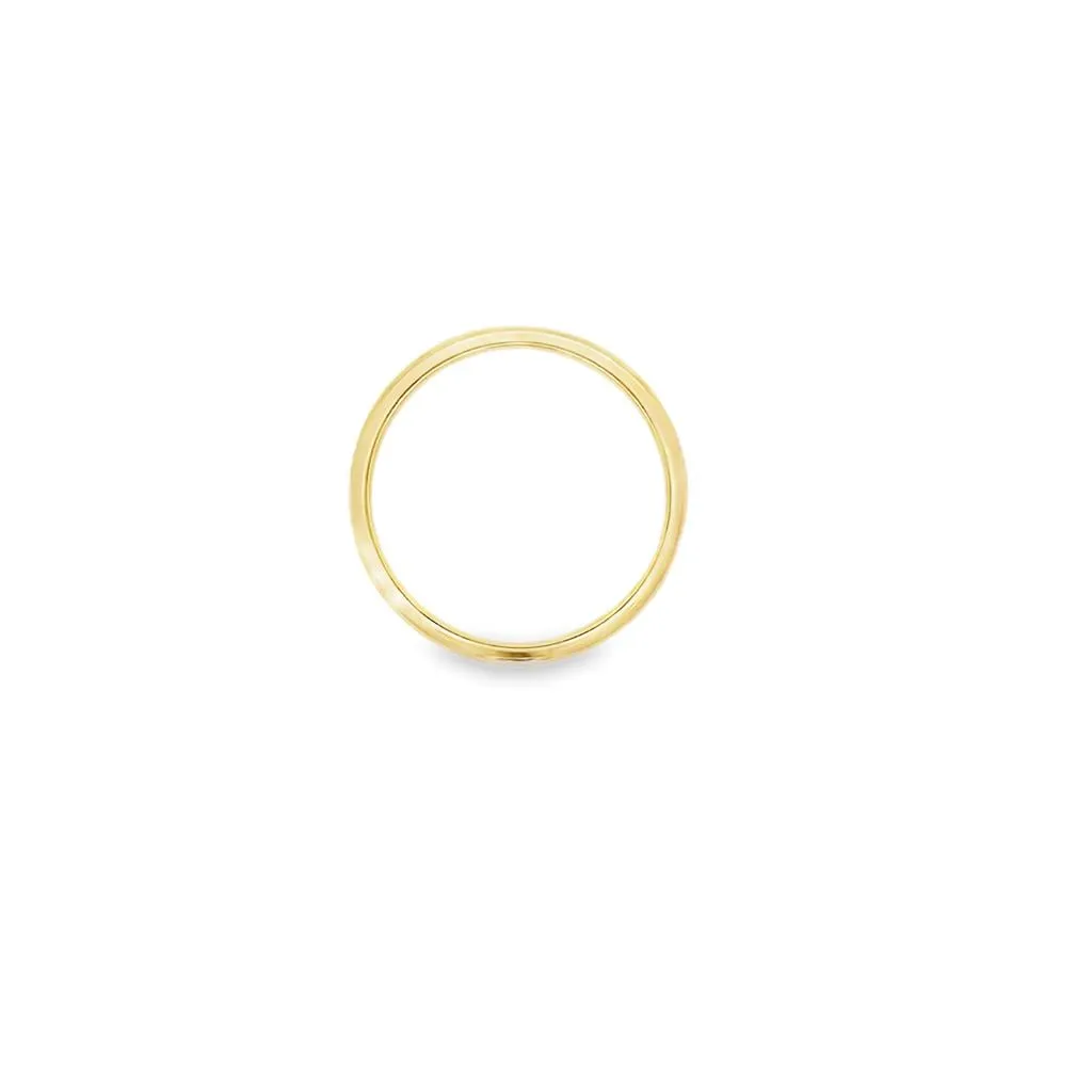 14K Yellow Gold 2.0mm Half Round Stackable Band | Size 5