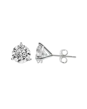 1.5 Ct Round Brilliant Diamond Studs In 14K Gold