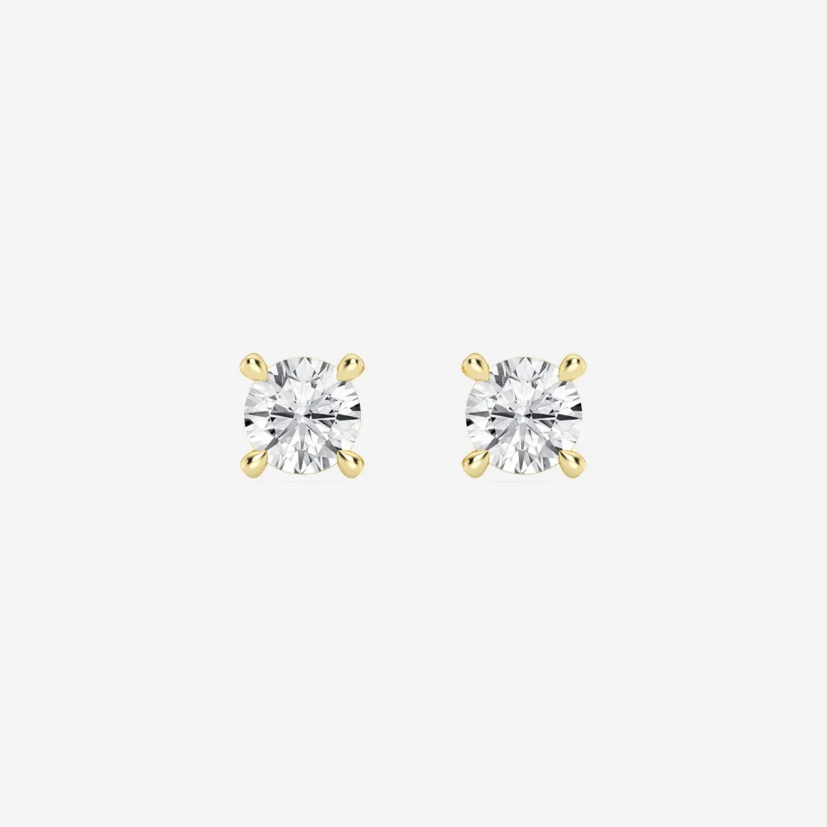 1.5ct tw LAB GROWN Diamond Earrings in 14kt Yellow gold