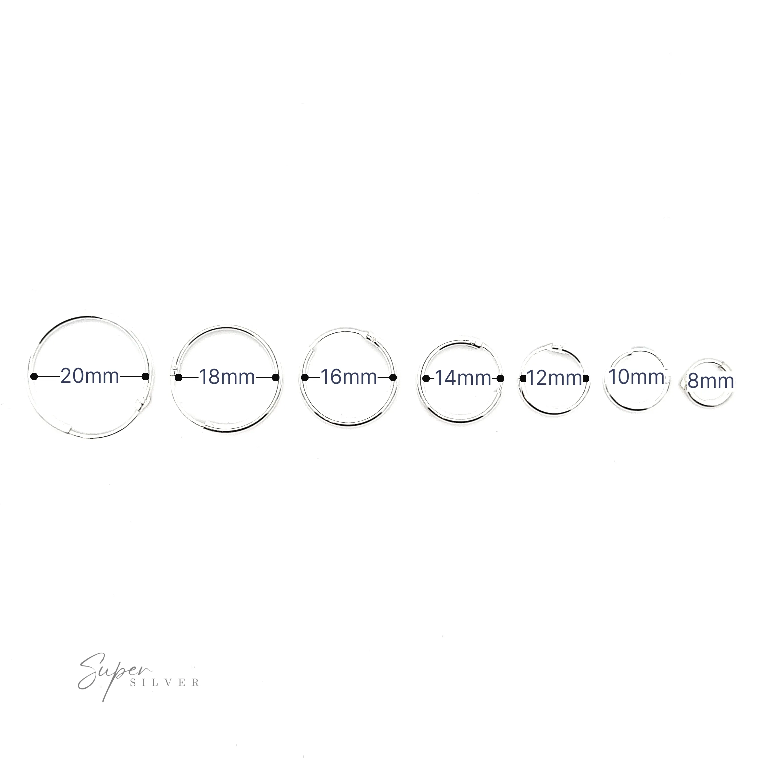1.5mm Infinity Hoops