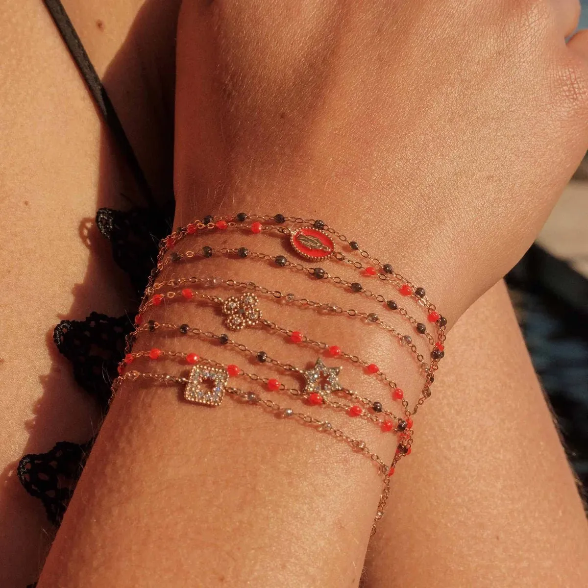 18K Gold & Sparkle Resin "Classic" Bracelet