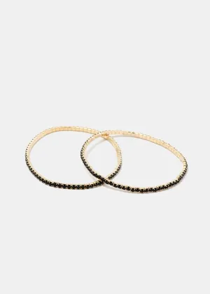 2-Piece Rhinestone Stretch Bracelets
