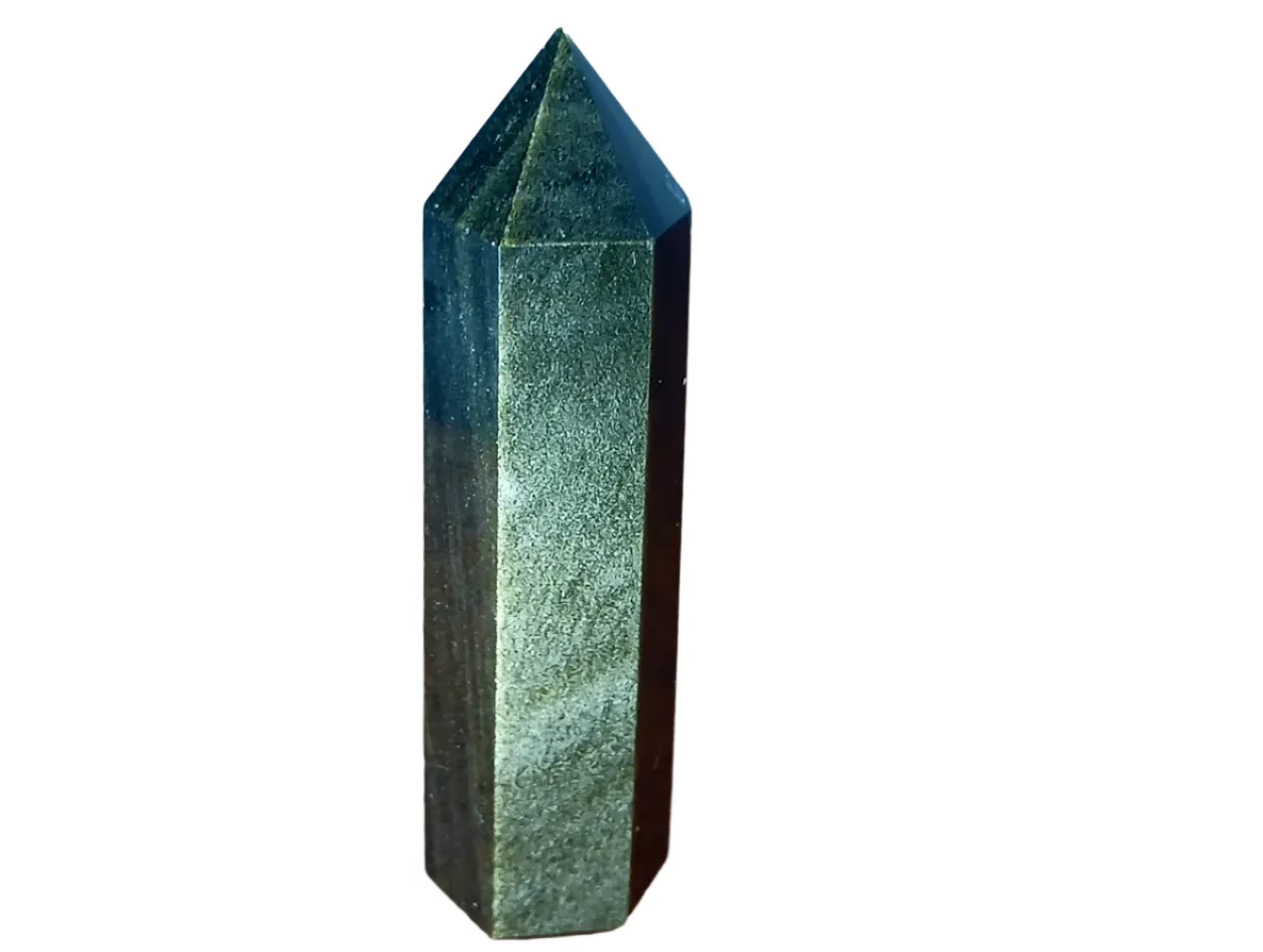 85G Golden Obsidian Crystal Tower
