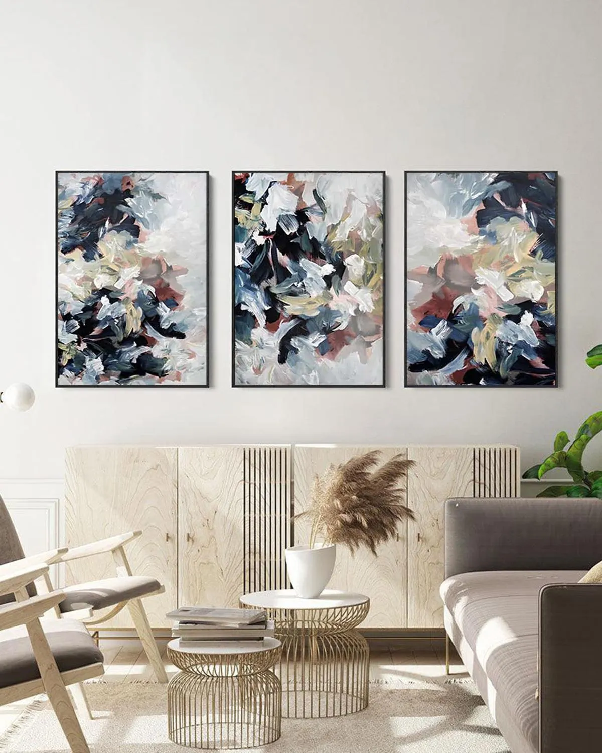 Abstract Dunes Canvas Set Of 3