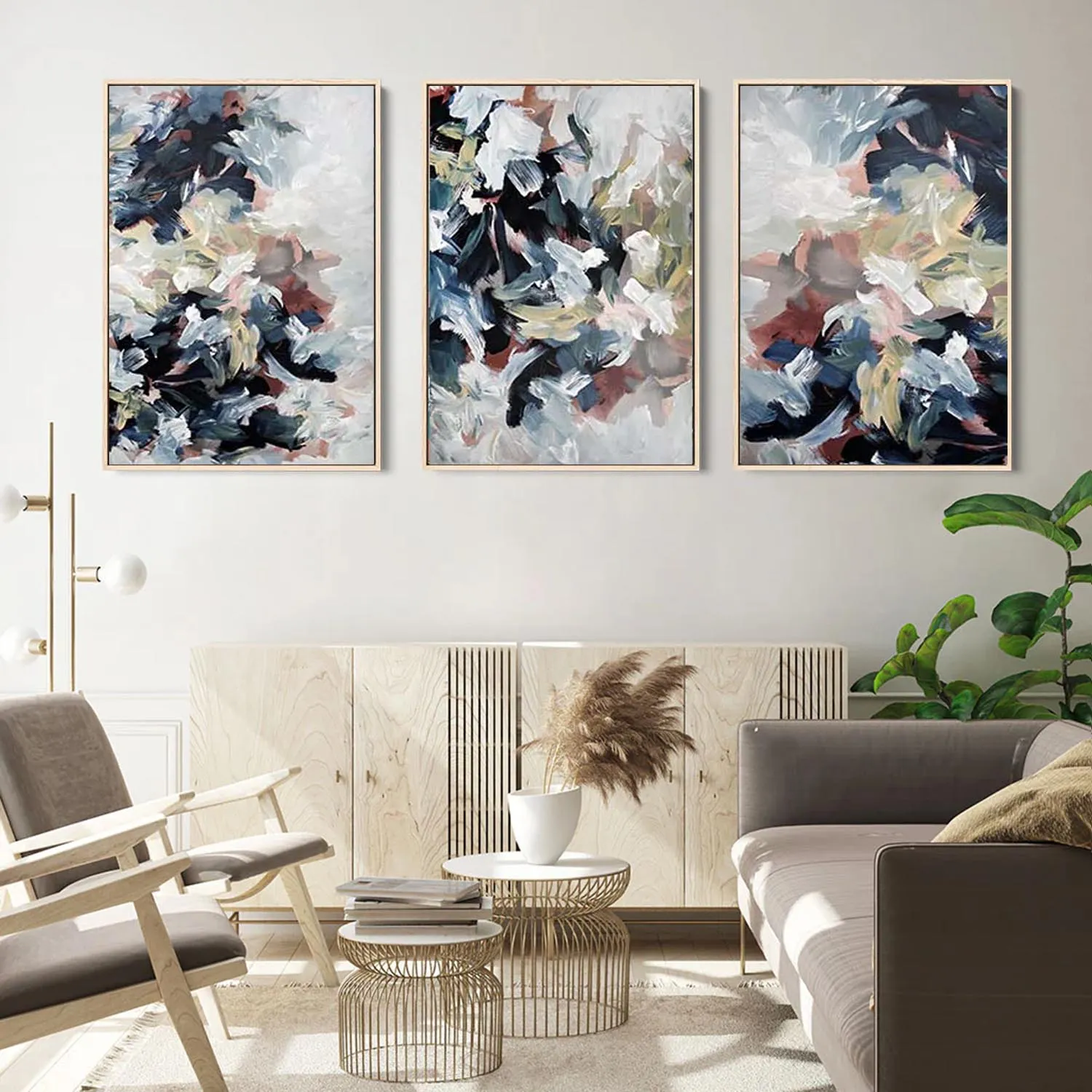 Abstract Dunes Canvas Set Of 3