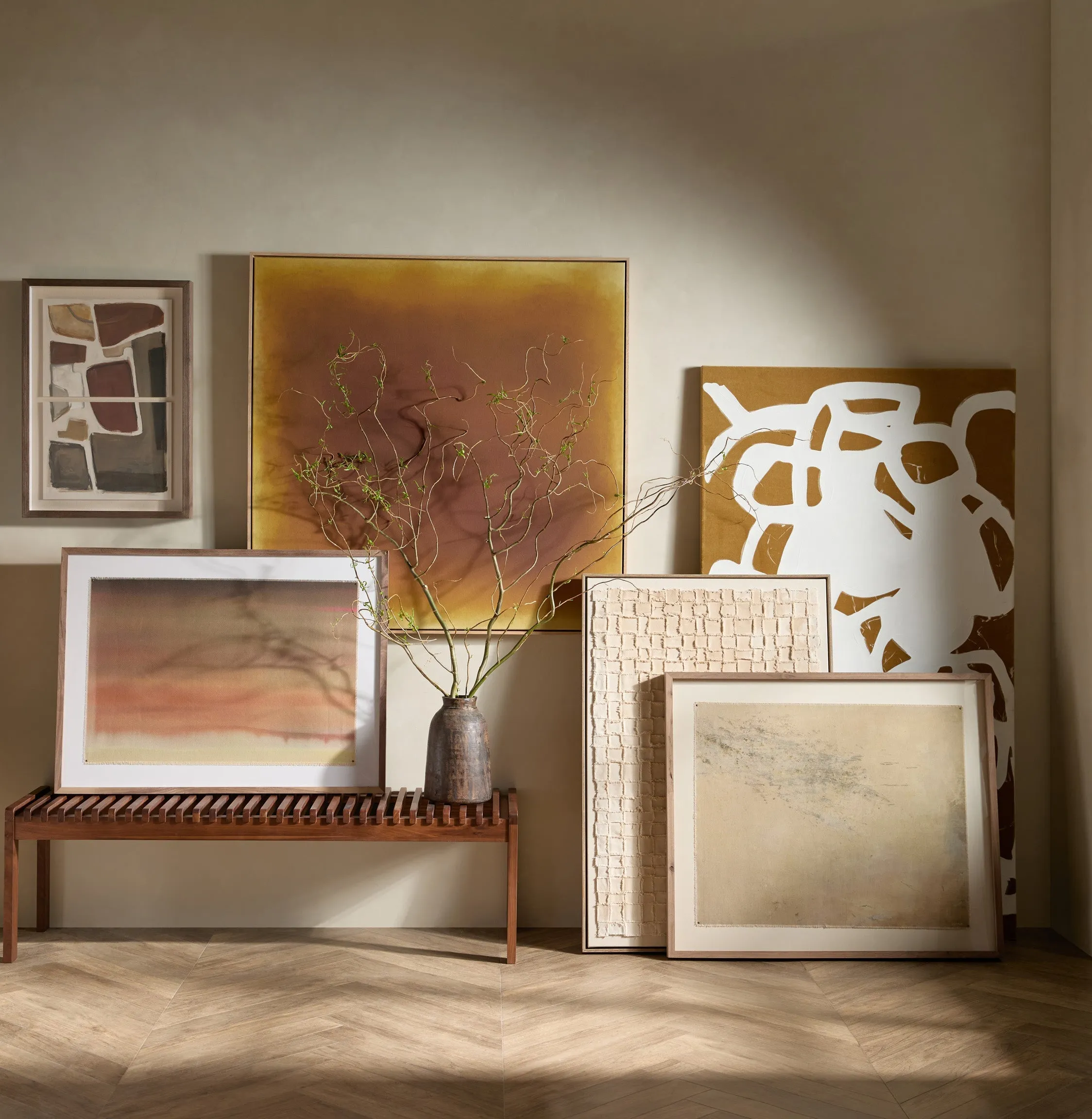 Abstract Ombre 04 Wall Art by Roseanne Kenny