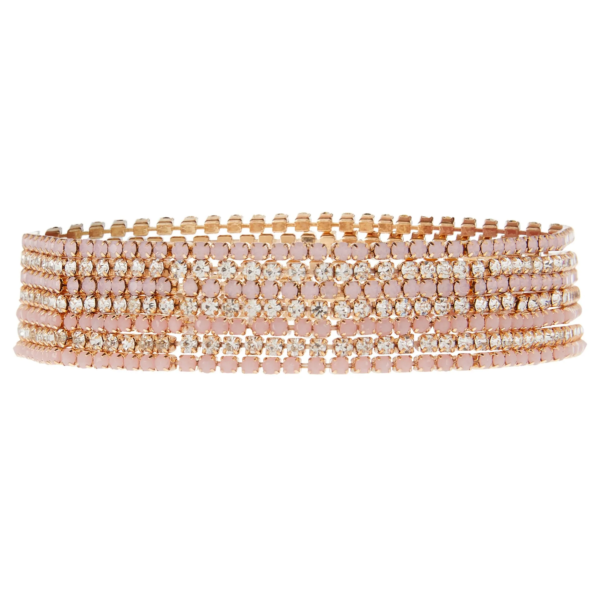 Accessorize London Women'S Pack Of 7 Faith Sparkle Stretch Bracelet