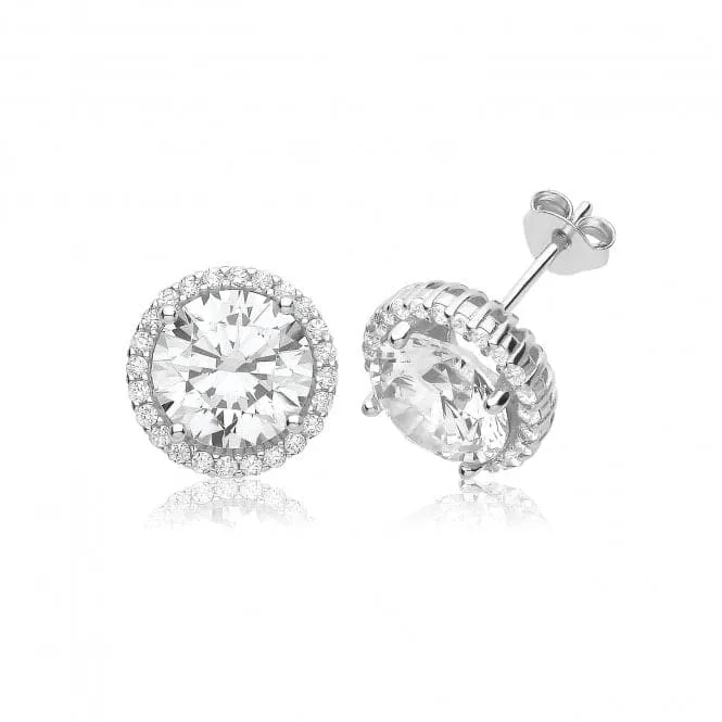 Acotis Silver Studs Zirconia Cluster G51369