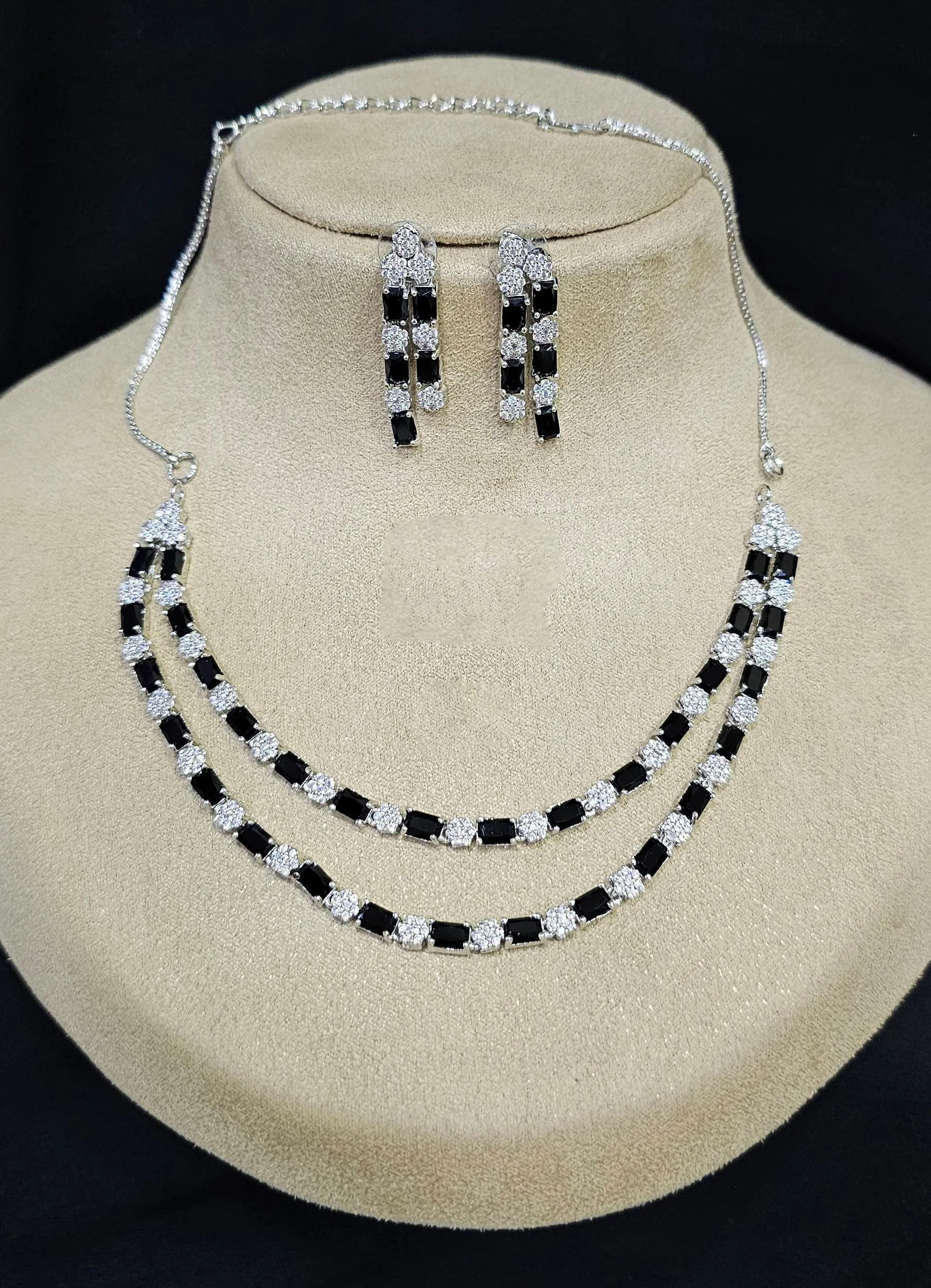 American Diamond CZ Jewelry Set for Bridal Wedding Bollywood and Pakistani Inspired Designs