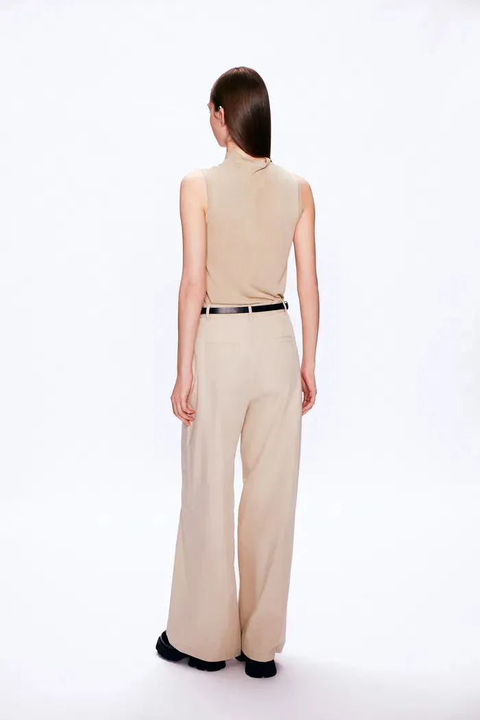 Anya Turtle Neck Tank Top in Viscose Blend