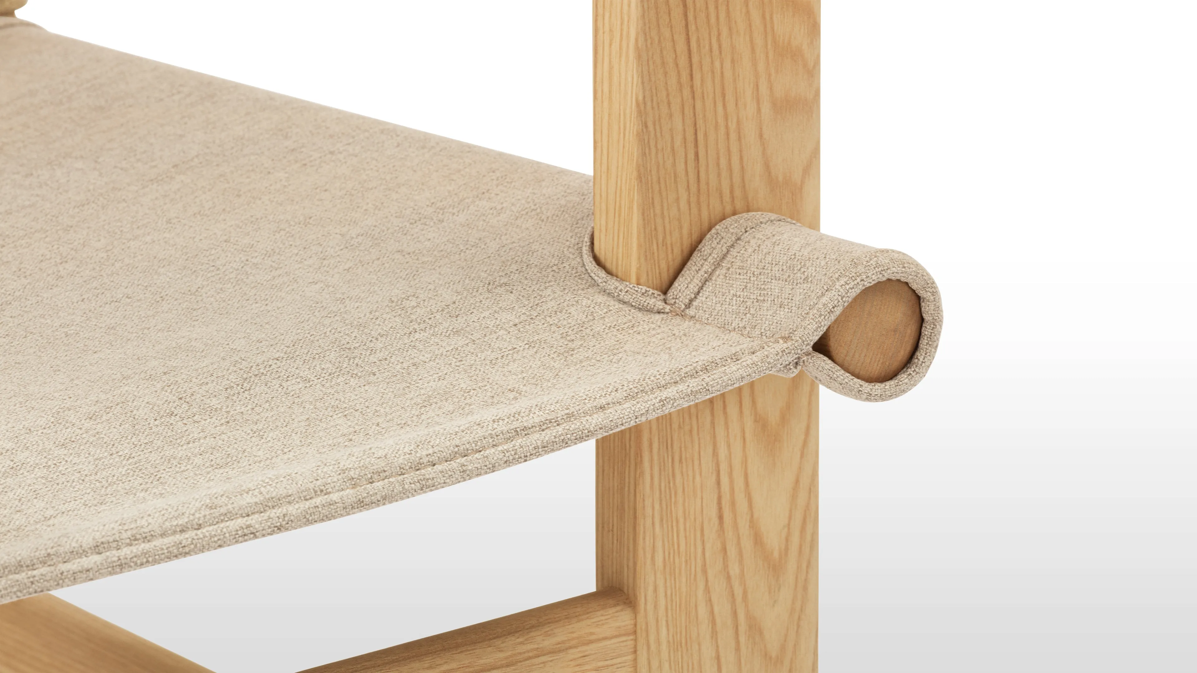 Arte - Arte Lounge Chair, Natural Ash and Canvas