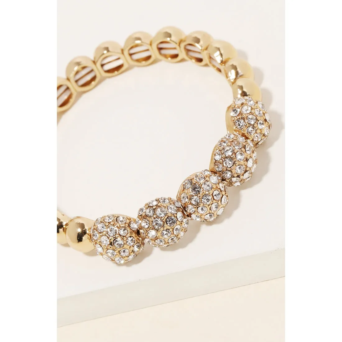 Ball Beaded Stretch Bracelet