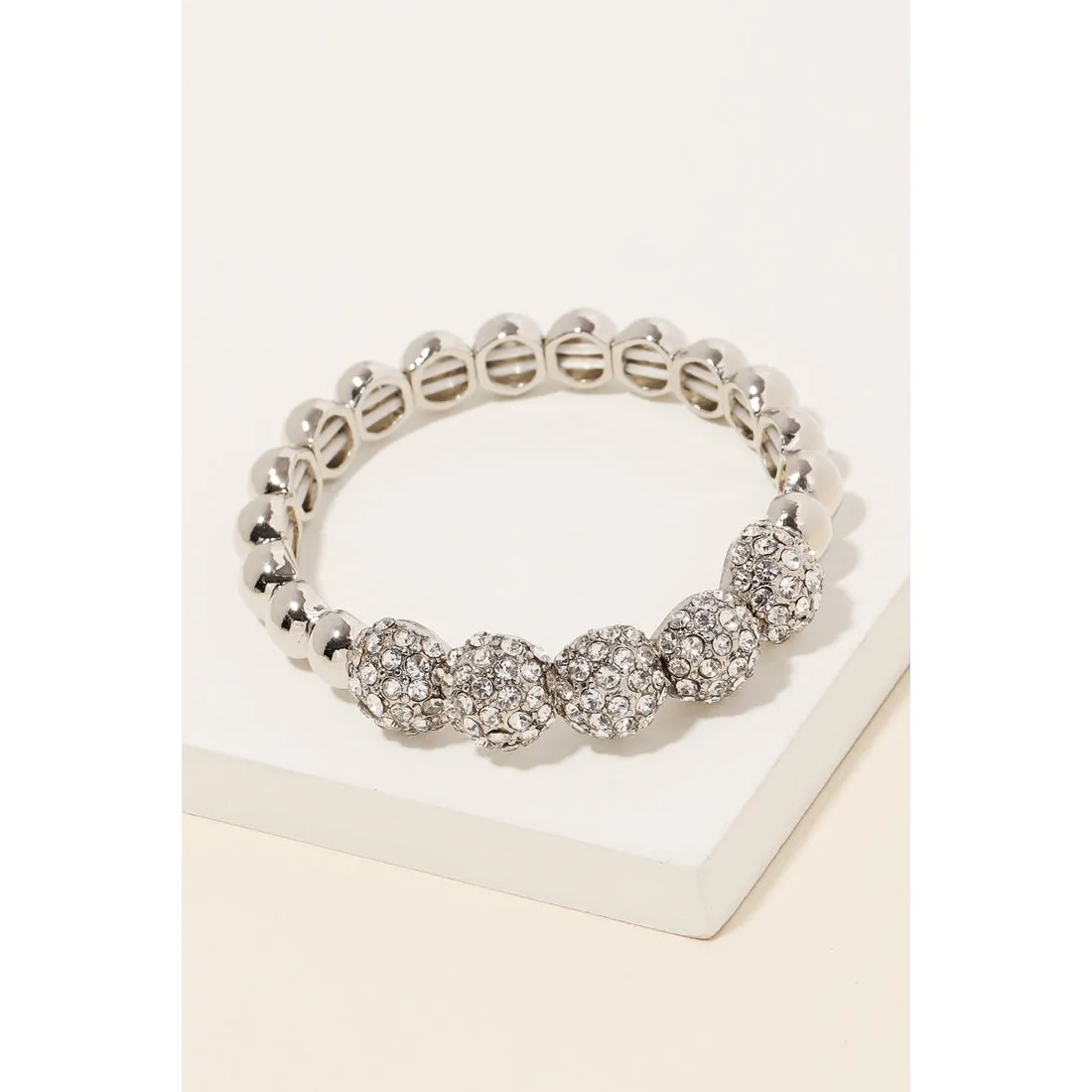 Ball Beaded Stretch Bracelet