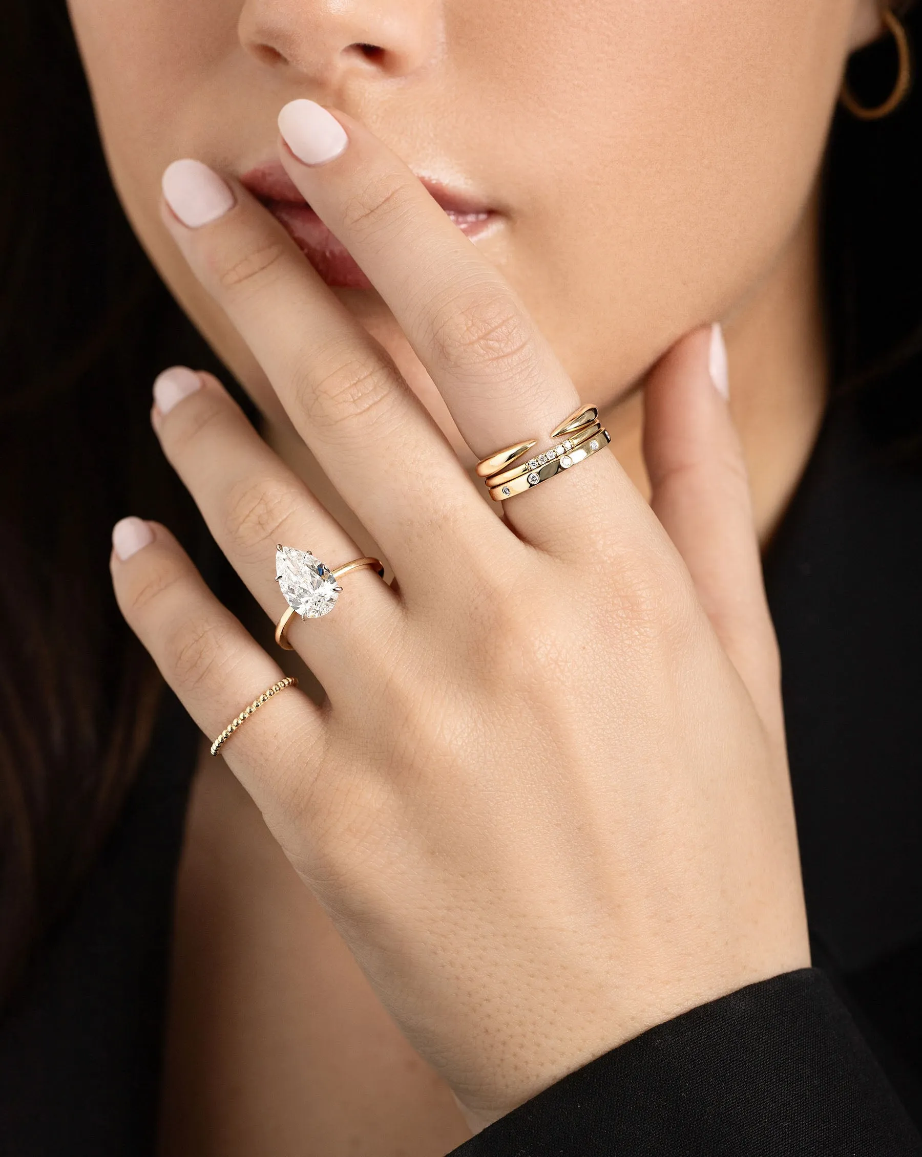 Beaded Stackable Ring