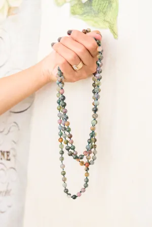Blissful Beaded Necklace in Dark Green - 8/16/2022