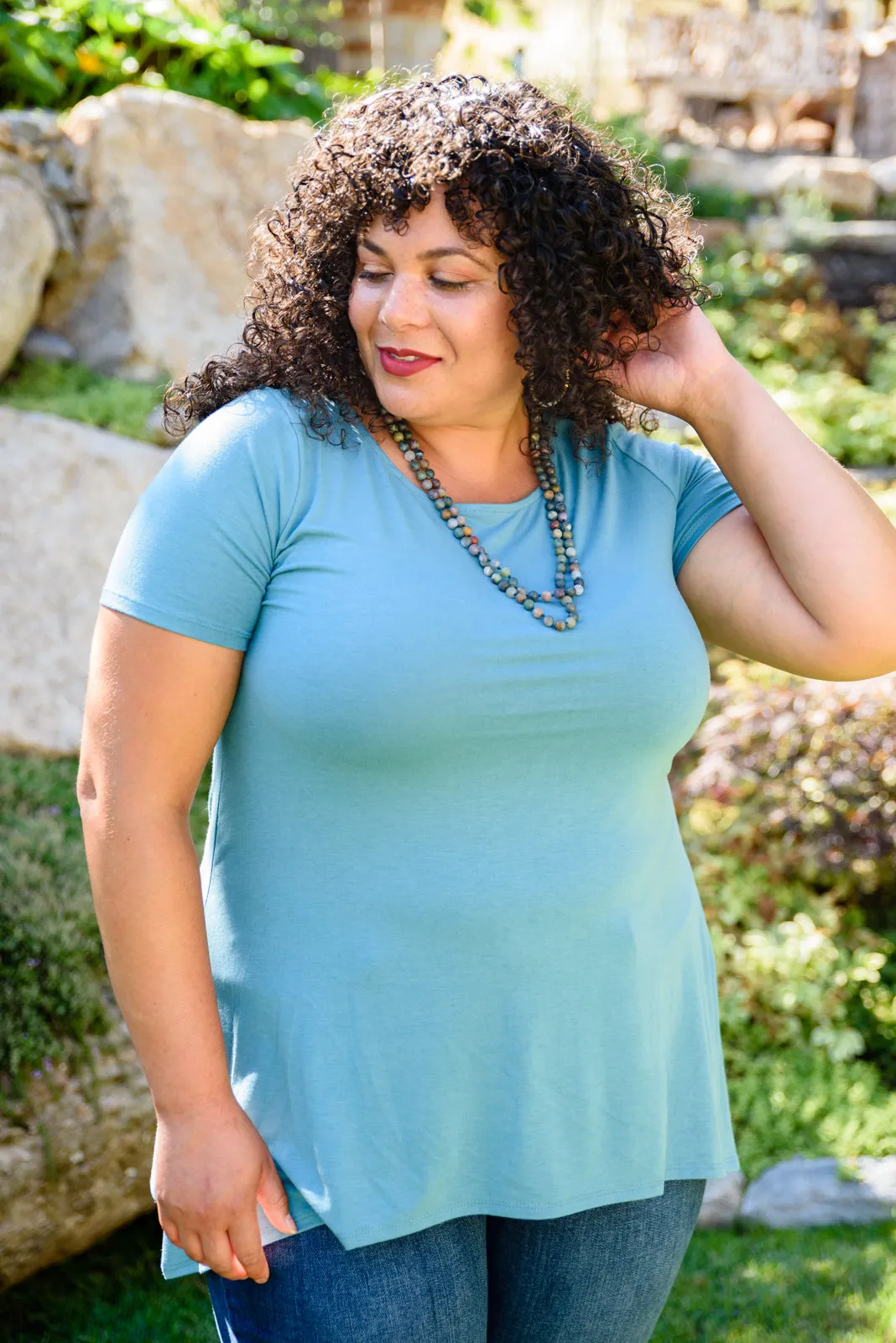 Blissful Beaded Necklace in Dark Green - 8/16/2022